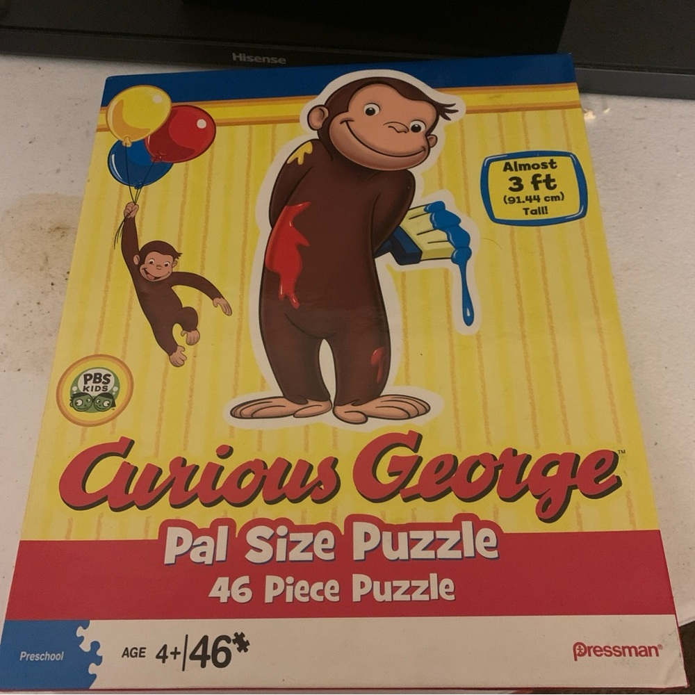 Curious George Pal Size Puzzle